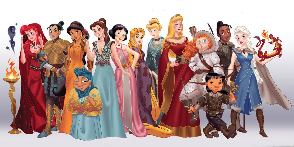 Le principesse Disney come personaggi di Game of Thrones!