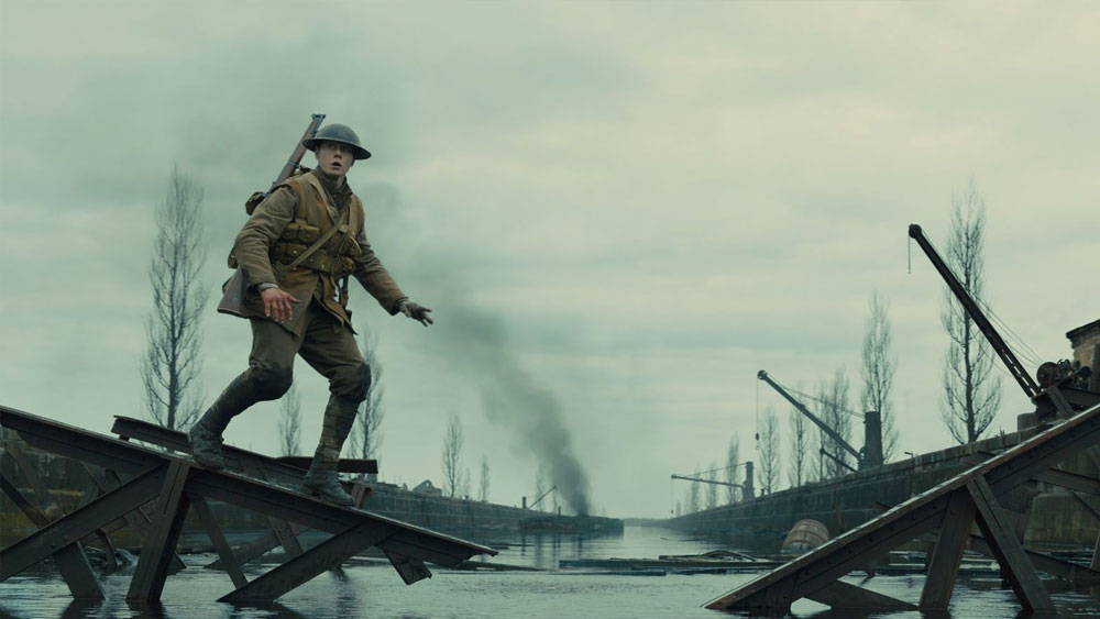 la scena del ponte di Ecoust nel film 1917 di Sam Mendes