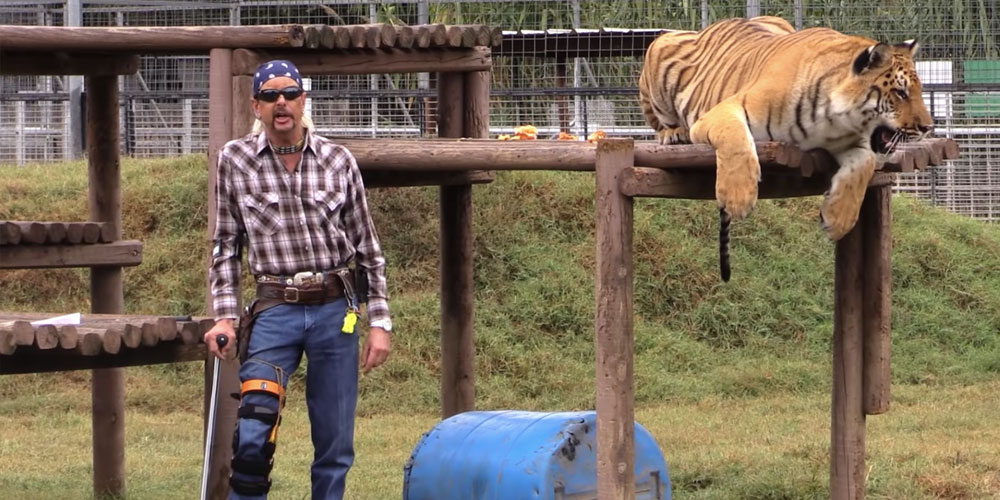 Joe Exotic nella serie Netflix tiger king